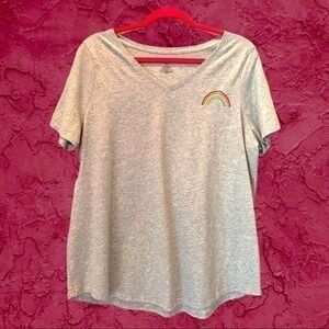 EVRI TEE 0X Marled Gray T-Shirt Rainbow